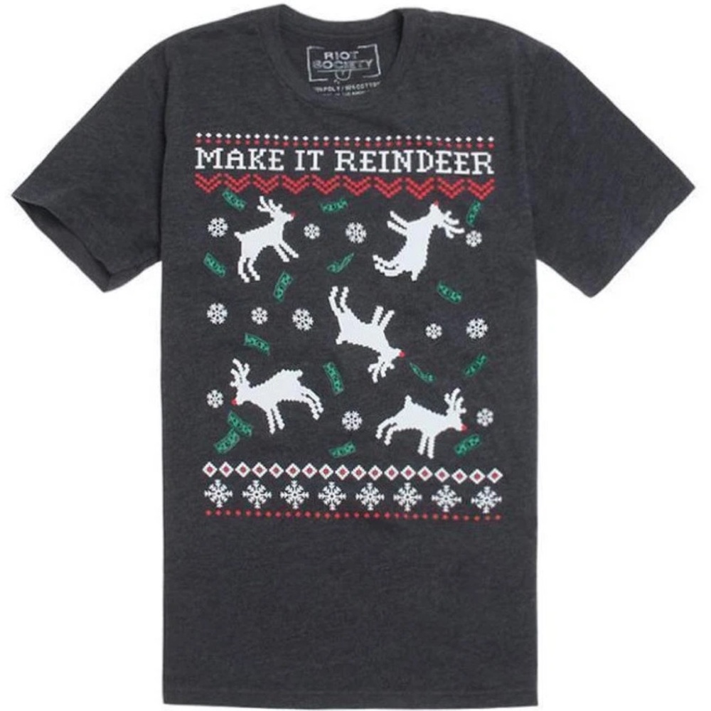 NWT Make it Reindeer Holiday T Shirt